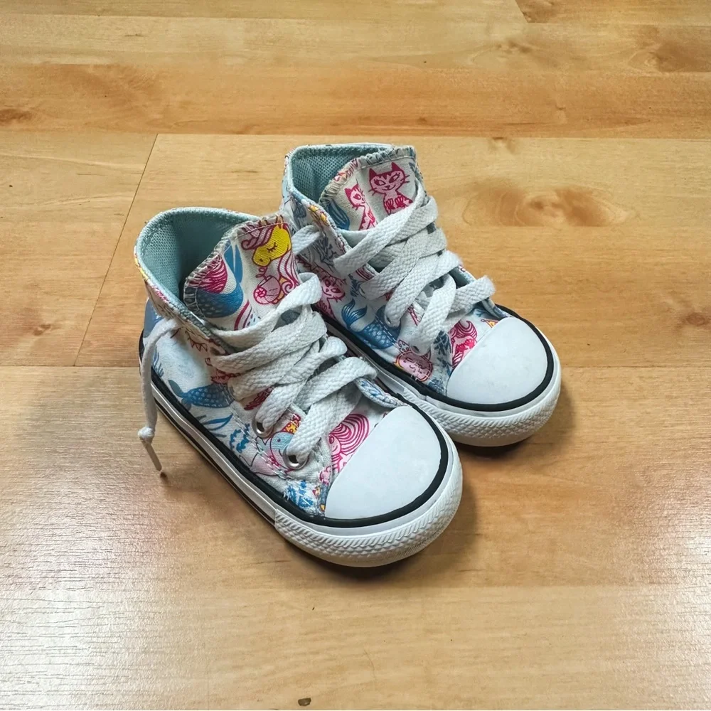 Converse Chuck Taylor All Star Ocean Graphic High Top Sneakers Size Toddler 5